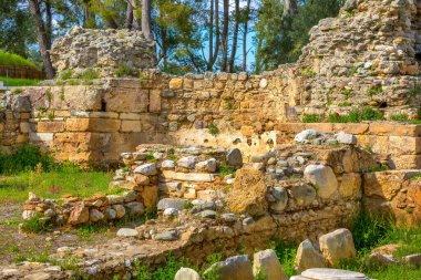 Antik Yunan kenti Sparta 'nın kalıntıları, Moreloponnese, Yunanistan