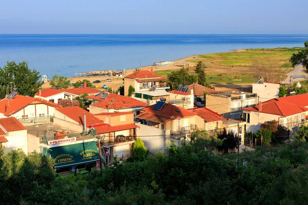 Halkidiki Greece June 2018 Aerial View Village Seascape Sithonia Peninsula — Stock Photo, Image