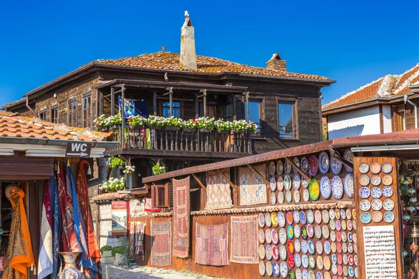 Nesebar Bulgaria Julio 2016 Tiendas Recuerdos Casco Antiguo Nessebar Balneario —  Fotos de Stock