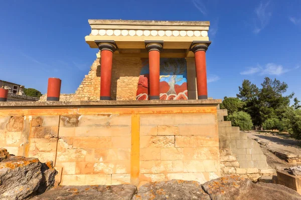 Knossos Greece April 2019 Crete Landmark Ruins Minoan Palace — Stock Photo, Image