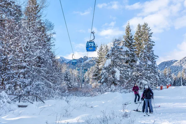 Bansko Bulgaria Febbraio 2022 Panorama Della Stazione Sciistica Invernale Bulgara — Foto Stock