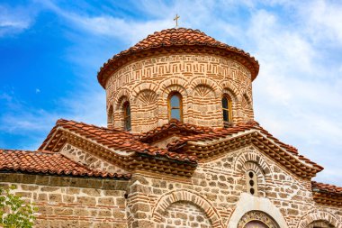 Orthodox Bachkovski monastery, Bulgaria, church view in summer