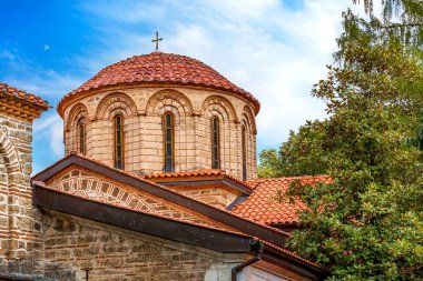 Orthodox Bachkovski monastery, Bulgaria, church view in summer