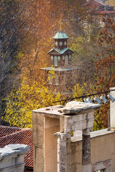 Plovdiv Bulgaria Old Wooden Metropolitan Church Martyr Marina Autumn — Stock Photo, Image