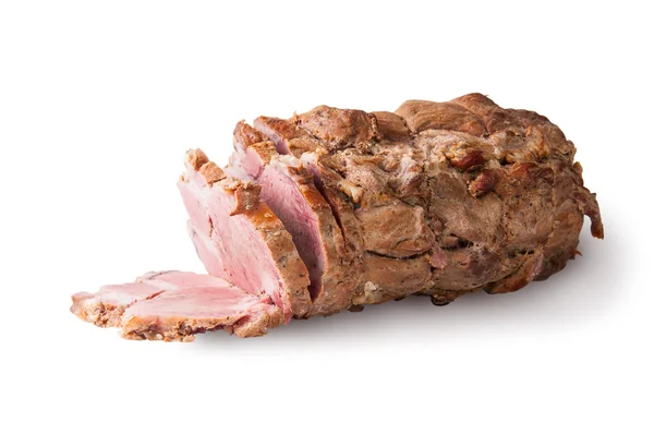 Doğranmış haşlanmış domuz — Stok fotoğraf