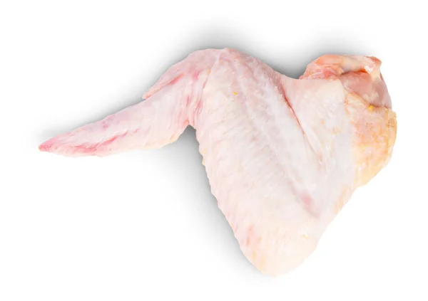 Döndürülmüş çiğ tavuk kanadı — Stok fotoğraf