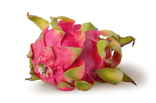 Dragon Fruit Horizontally Rotated Isolated White Background — Stock Photo, Image