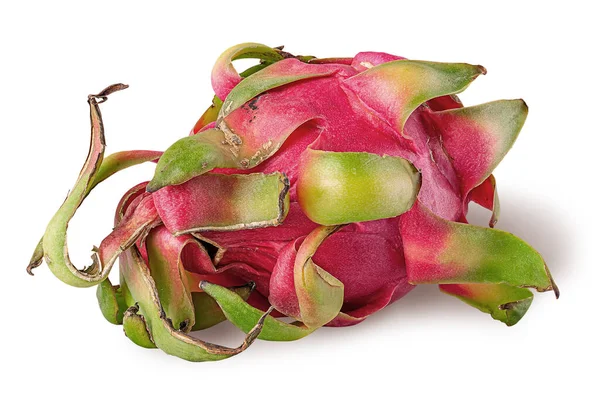 Dragon Fruit Οριζόντια Απομονωμένο Λευκό Φόντο — Φωτογραφία Αρχείου