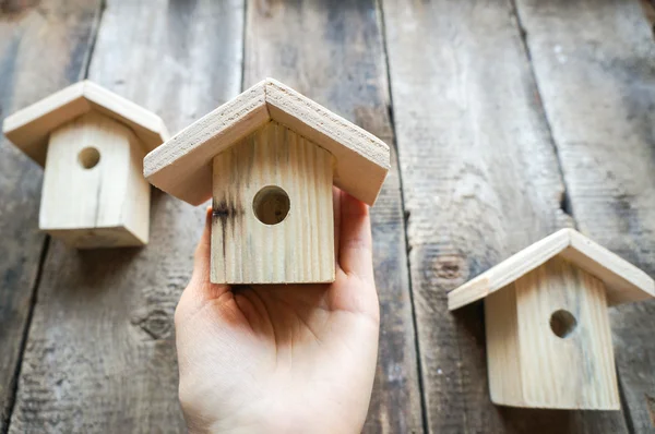 Viele kleine Vogelhäuschen — Stockfoto