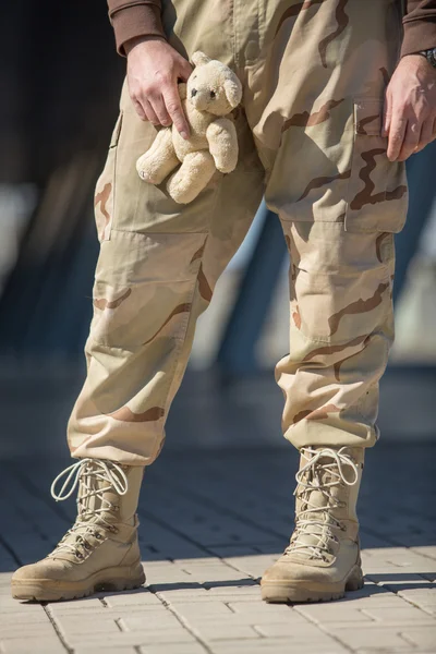 Man with a toy — Stock Photo, Image