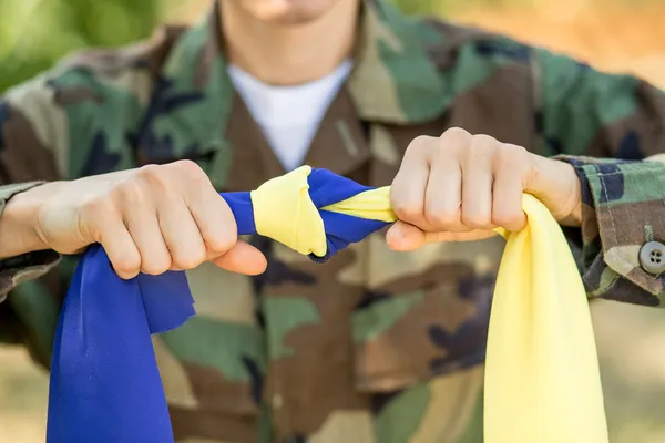 Ukrainian patriot — Stock Photo, Image