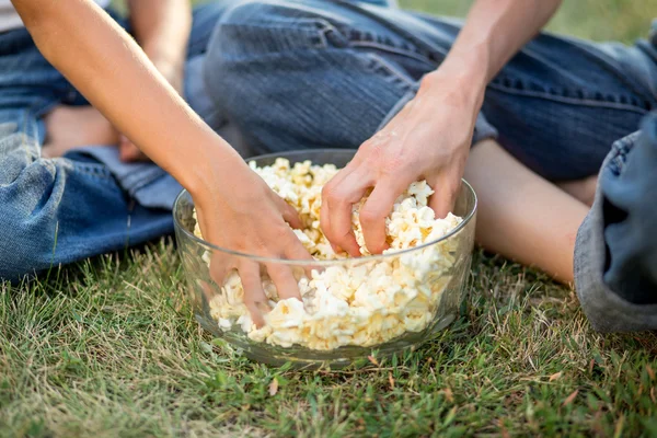 Popcorn family — Stock Photo, Image