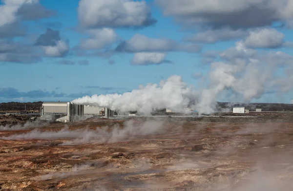 Geothermal power plant Royalty Free Stock Photos