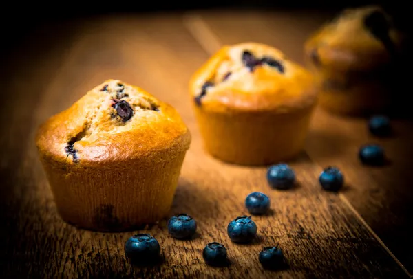 Muffins caseros de arándanos —  Fotos de Stock