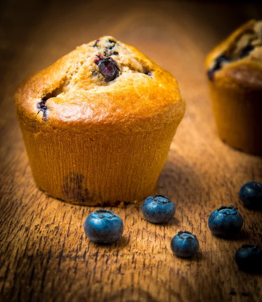 Ev yapımı blueberry muffins — Stok fotoğraf