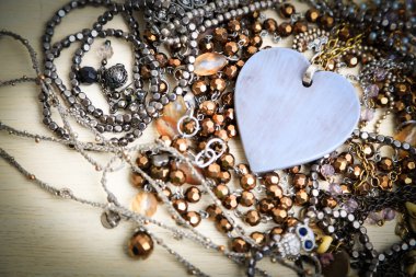 Heart Necklace - Stock Image clipart