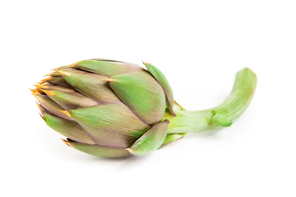 Fresh artichoke isolated on white background — Stock Photo, Image