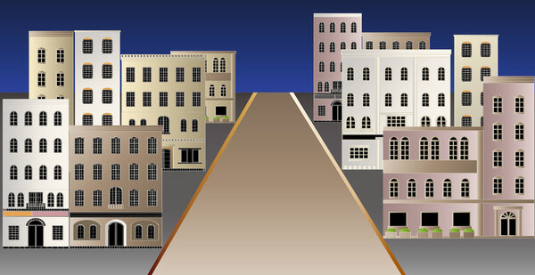 иллюстрация городского пейзажа
.