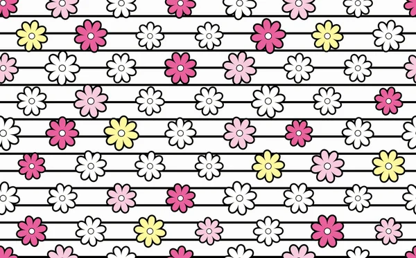 Desenho floral . — Vetor de Stock