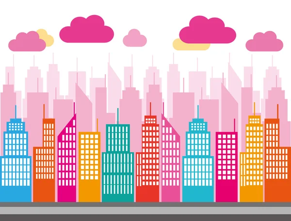 Cityscape. — Stock Vector