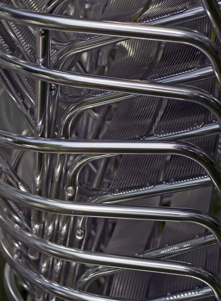 Rury metalowe - krzesła ogrodowe aluminiowe podsumowujące Obrazek Stockowy