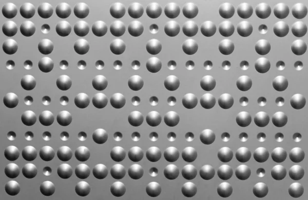 nokta ve çukurlar ile metal levha