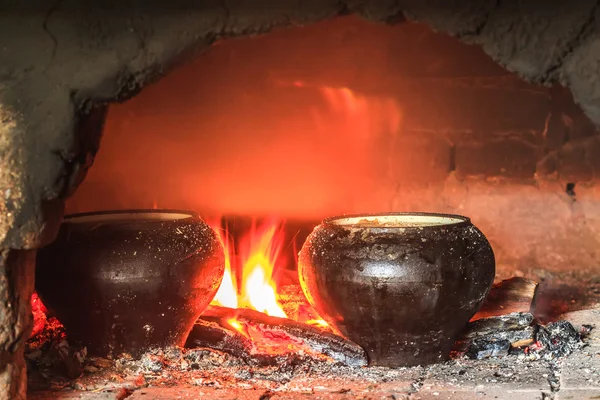 Geleneksel Rus fırında pişirme — Stok fotoğraf