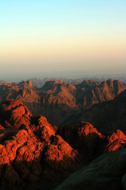 gün batımı dağ manzarası