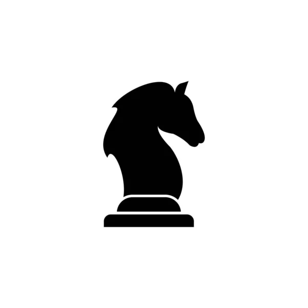 Простий Лицарський Дизайн Шахової Ікони — стоковий вектор