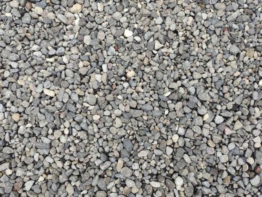 gri çakıl dokusu arka plan, orta büyüklükte yapı taşı