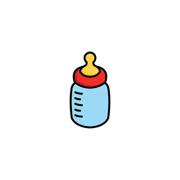 Einfache Babyflasche Symbol Illustration Design Babyflasche Symbol Mit Umrissenen Stil — Stockvektor