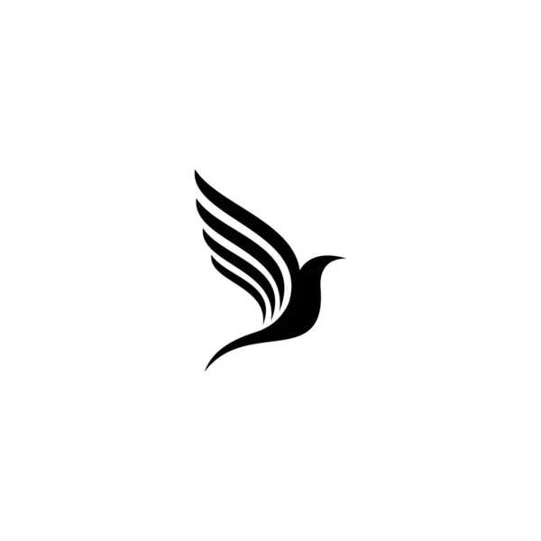 Einfaches Vogel Logo Design Eleganter Vogel Symbol Silhouetten Vektor — Stockvektor