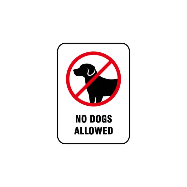 Dogs Allowed Sign Template Vector Pets Symbol — 스톡 벡터