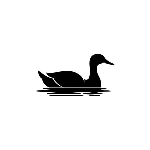 Einfache Ente Icon Design Template Vektor — Stockvektor
