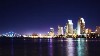 San diego manzarası ve yansıma geceleri