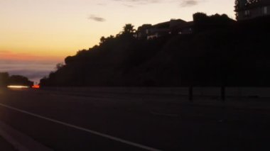 gün batımı trafiği.