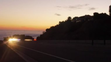 gün batımı trafiği.