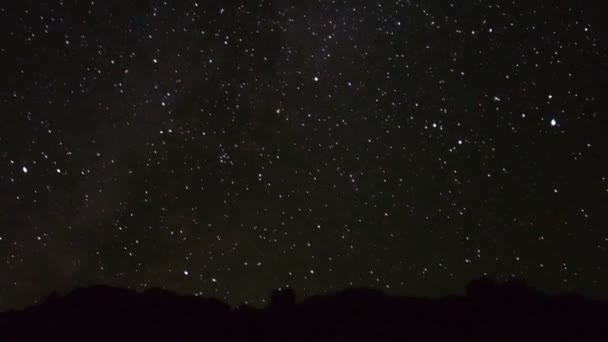 Звездное небо — стоковое видео