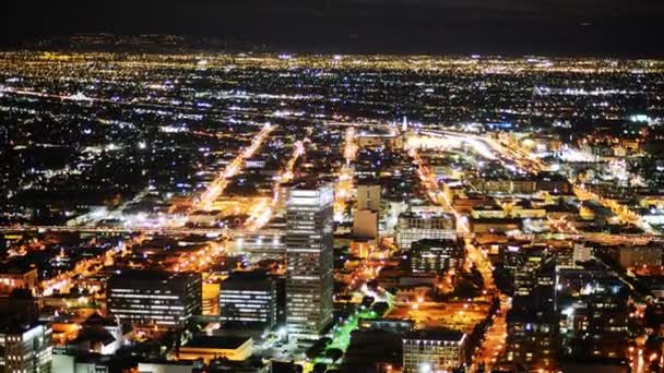 LA Night Cityscape — Stock Video