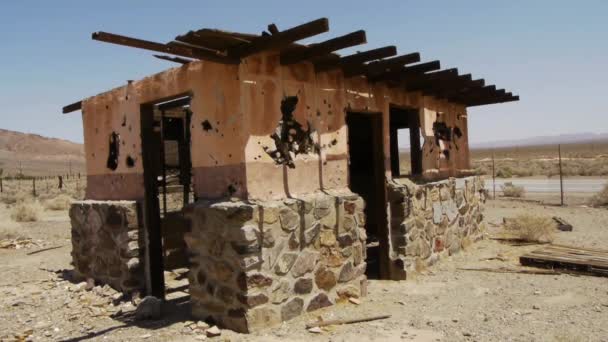 Cidade Fantasma no Deserto — Vídeo de Stock