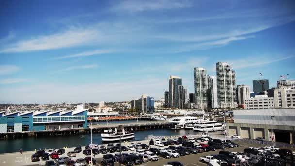 San diego skyline dagtid — Stockvideo