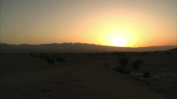 Восход солнца в Долине Смерти Стоковое Видео