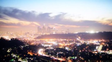 Downtown los angeles twilight manzarası