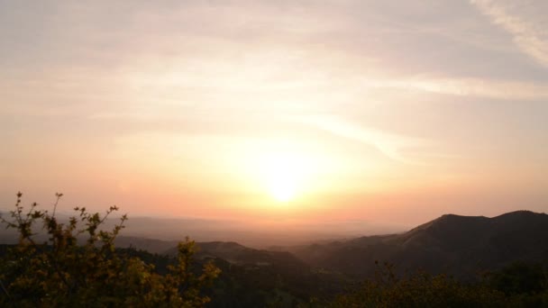 Sonnenuntergang in Santa Barbara — Stockvideo