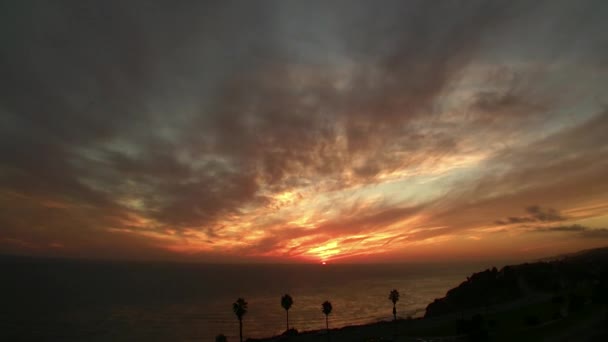 Sonnenuntergang in San Pedro — Stockvideo