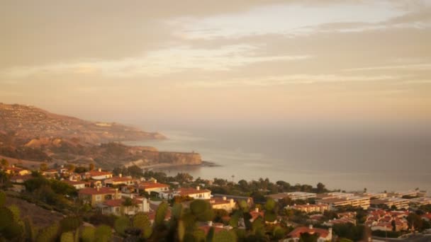 Sunset Shoreline Cliffs — Stock Video