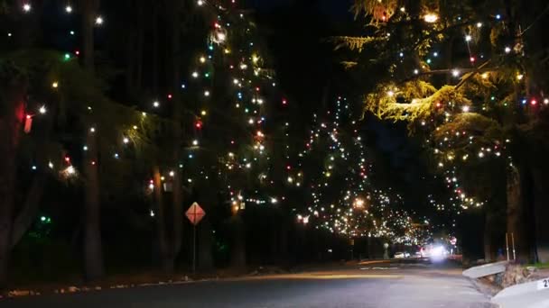 Iluminación de Navidad — Vídeo de stock