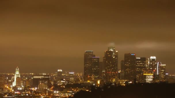 Skyline do centro da cidade de la — Vídeo de Stock