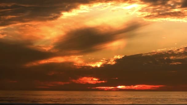 Tramonto spiaggia — Video Stock