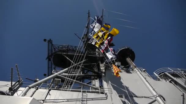 USS midway Μουσείο. πύργος ελέγχου — Αρχείο Βίντεο